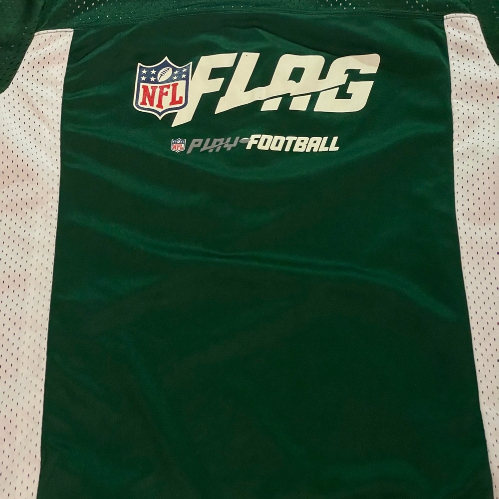 Youth Augusta JETS NFL jersey flag play football size XL reversible green white - Picture 7 of 11
